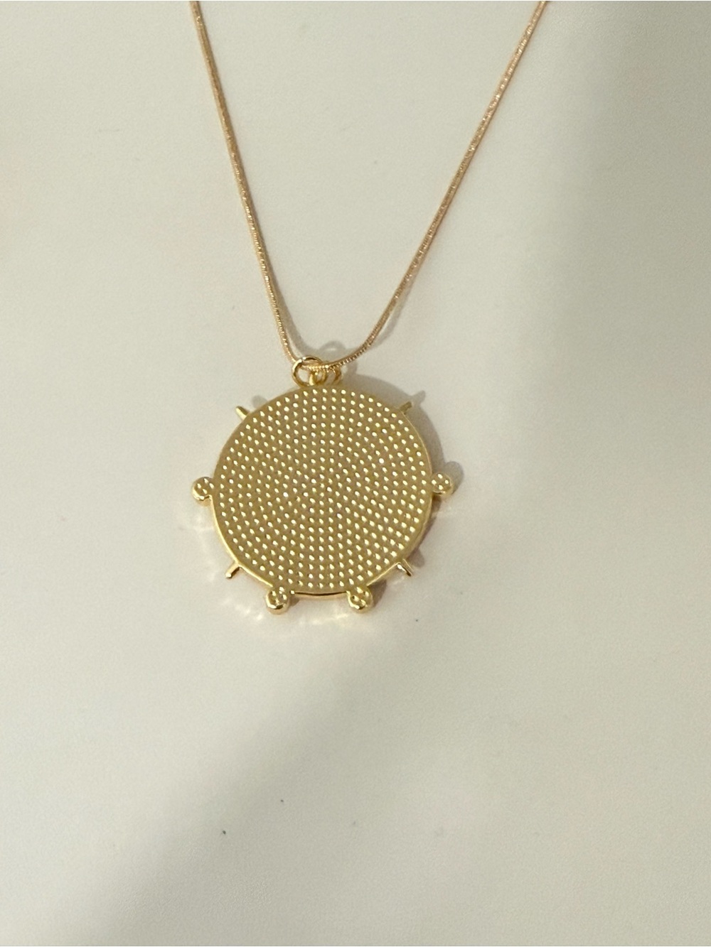 18k Gold Plated Tone Pendant Necklace - Women Jewelry - Picture 7 of 8